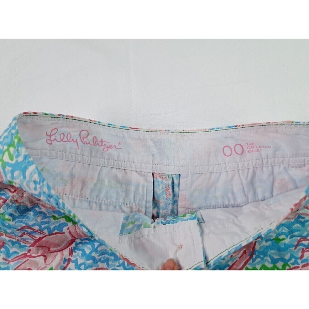 Lilly Pulitzer Callahan Short in Lobstah Roll Size 00 100% Cotton - Picture 3 of 4